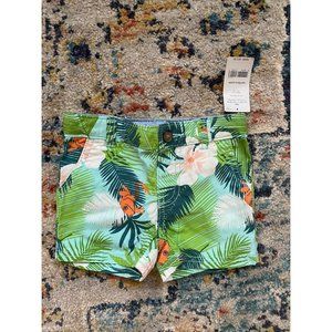 Carter's Floral Leaf Frog Shorts